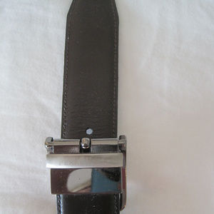 PERRY ELLIS REVERSIBLE BLACK & BROWN LEATHER BELT